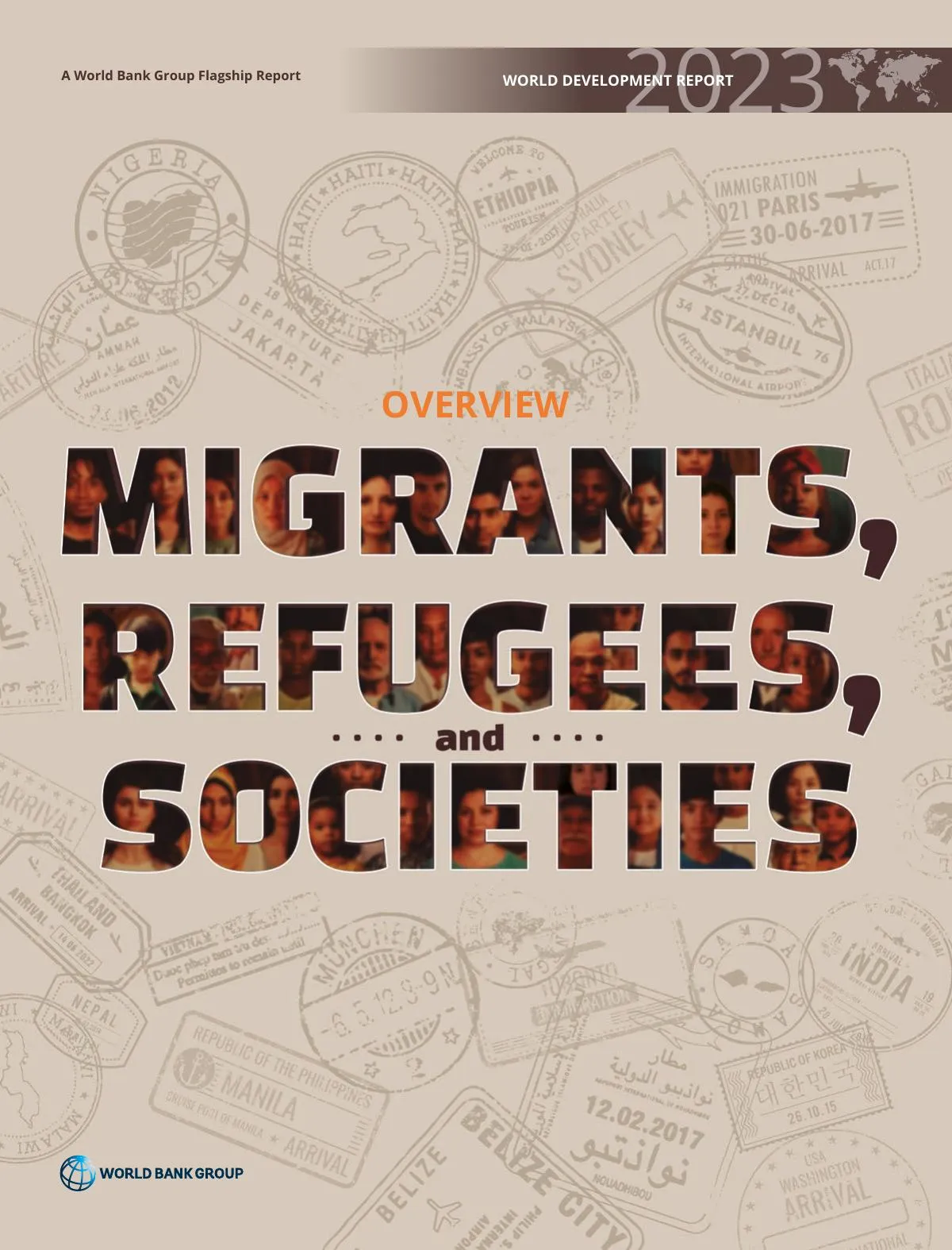 Cover, World Development Report 2023: Migrants, Refugees, and Societies