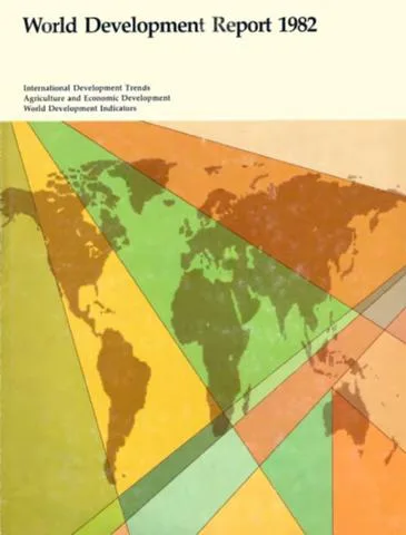 Cover, World Development Report 1982: Agriculture and Economic Development
