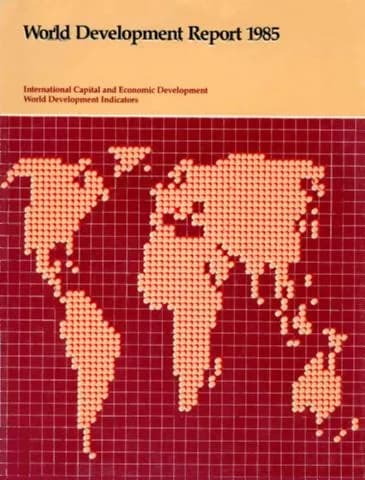 Cover, World Development Report 1985: International Capital and Economic Development