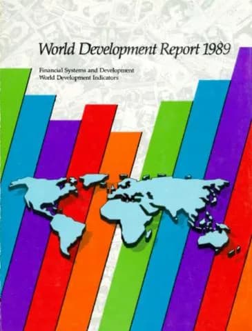 Cover, World Development Report 1989: Financial Systems and Development