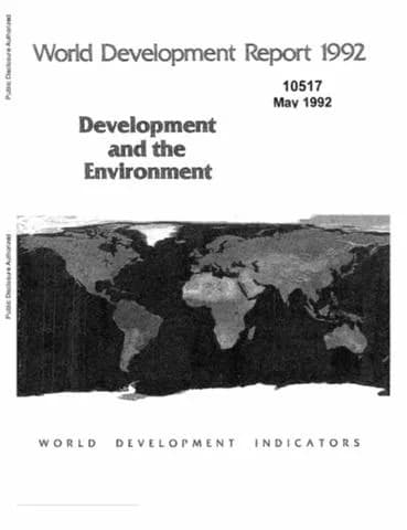 Cover, World Development Report 1992: Development and the Environment