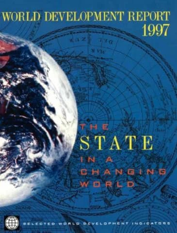 Cover, World Development Report 1997: The State in a Changing World