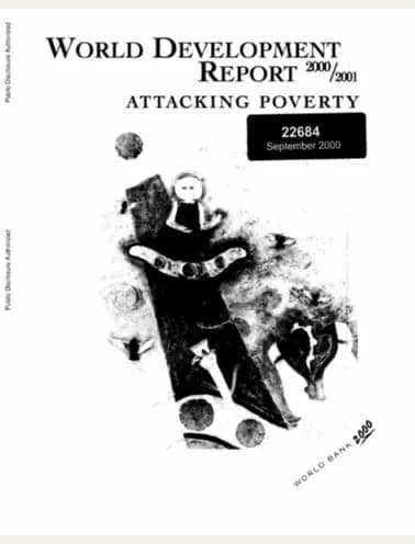 Cover, World Development Report 2000/2001: Attacking Poverty