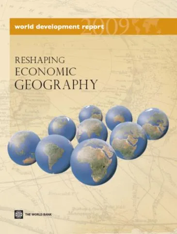 Cover, World Development Report 2009: Reshaping Economic Geography