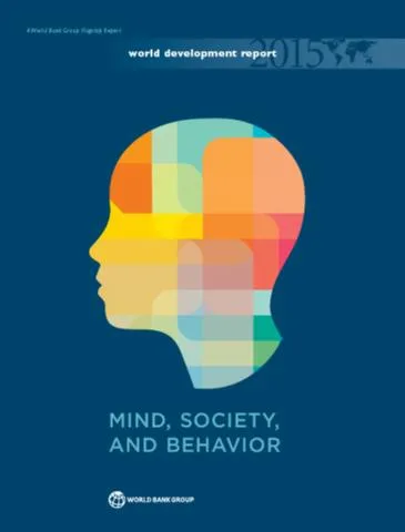 Cover, World Development Report 2015: Mind, Society, and Behavior